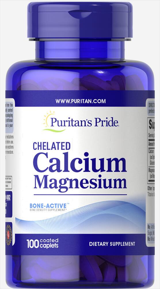 Calcium Magnesium Chelated 100 Caplets