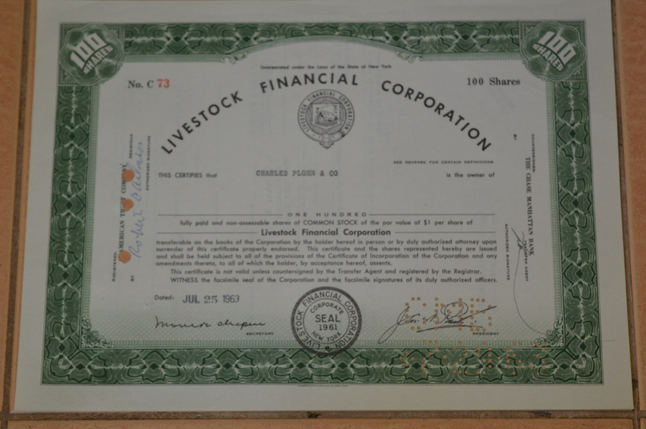 Акція. США. 1963 рік No73 (Б-1)