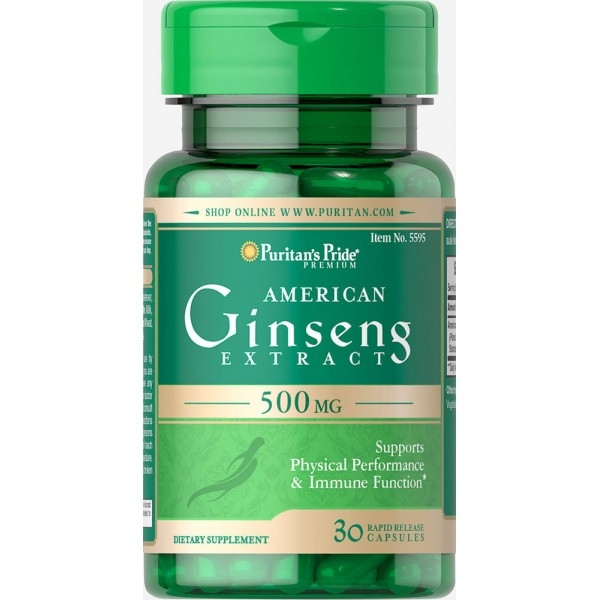Женшень American Ginseng Extract 500 mg 30 caps