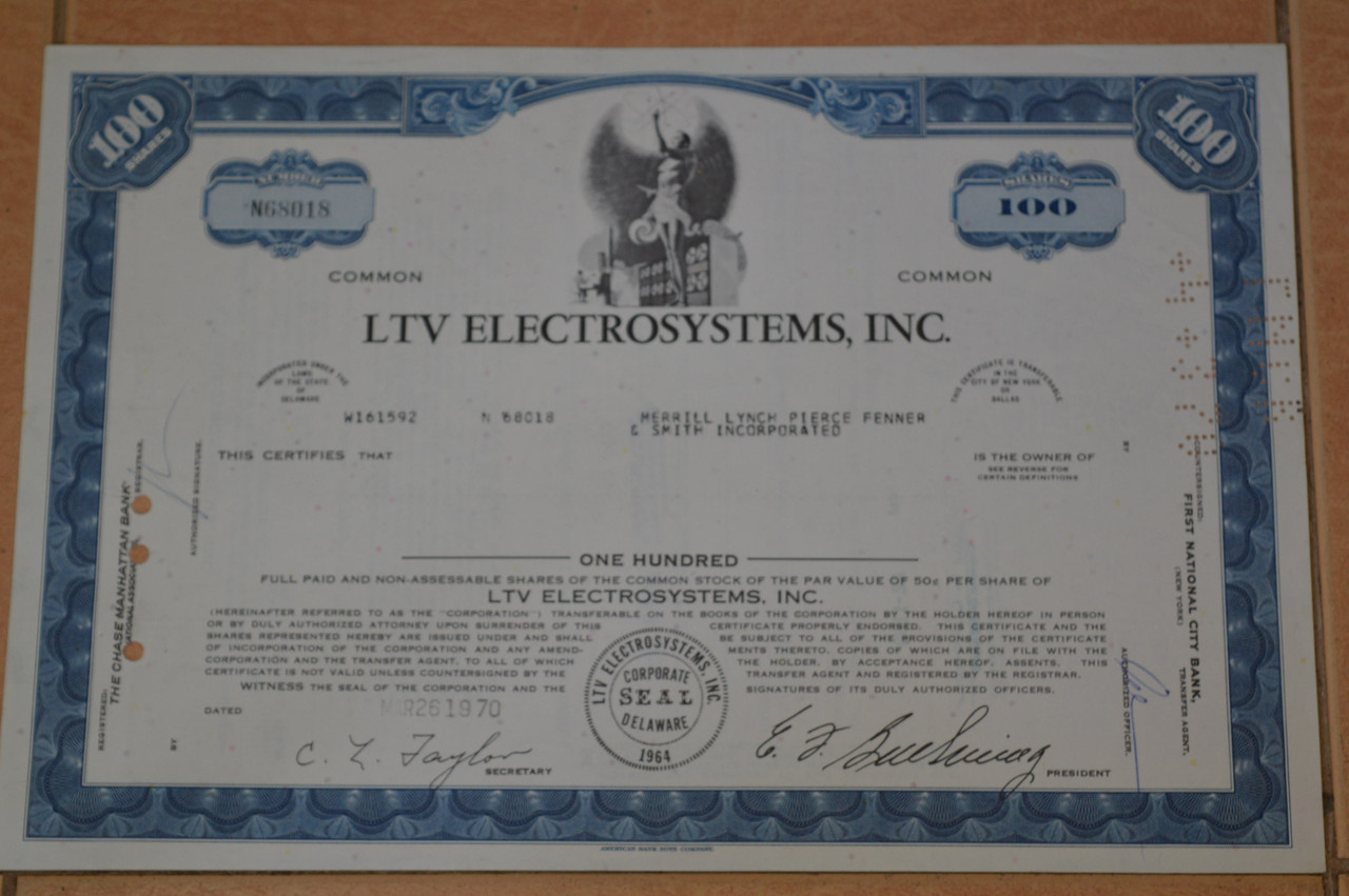 Акція. США. 1970 рік No8018 (Б-1)