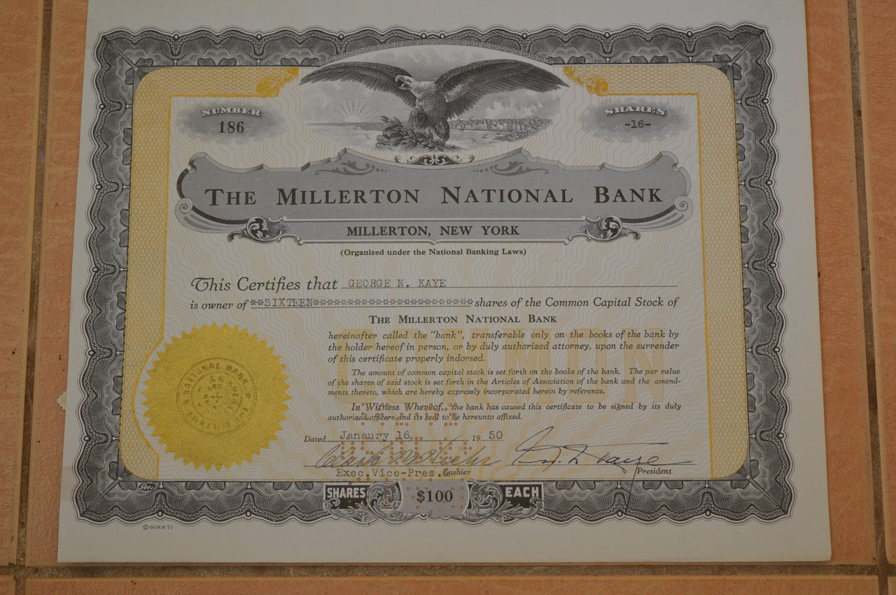 Акція. США. 1950 рік No186 (Б-1)