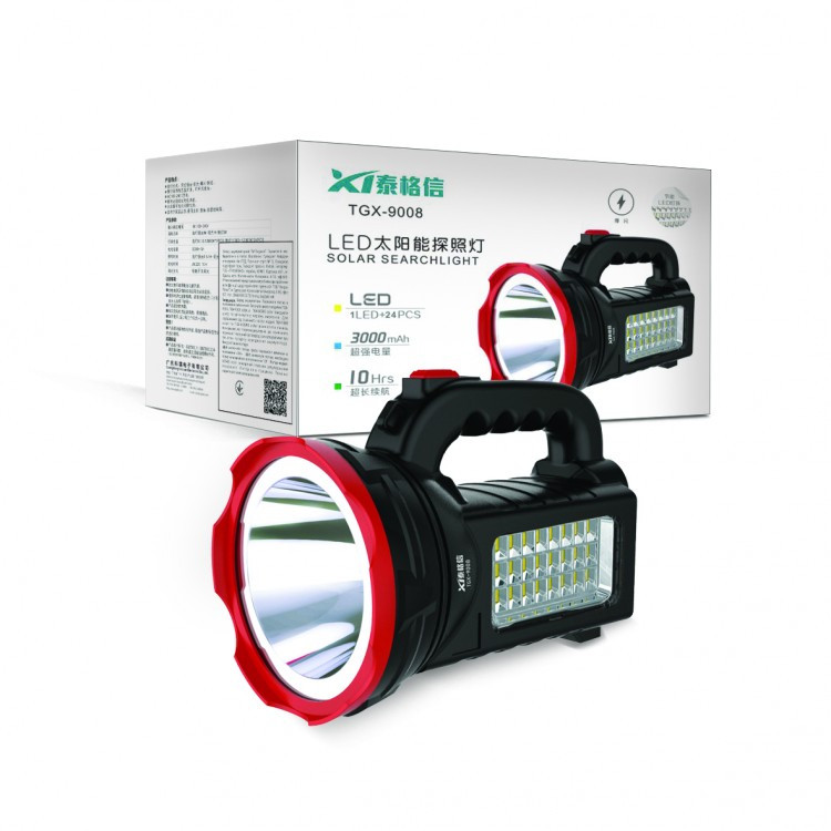 Аккумуляторный LED светильник переносной с солнечной панелью TGX-9008 - фото 2 - id-p1793137530