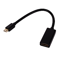 Адаптер STLab Mini DisplayPort Thunderbolt - HDMI Female 0.18 м, HD 1080P, для Macbook Чорний