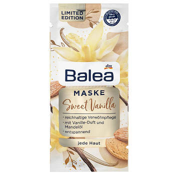 Маска для обличчя Balea Sweet Vanilla 16 мл