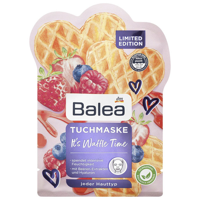 Тканинна маска для обличчя Balea It's Waffle Time 1 шт, фото 1