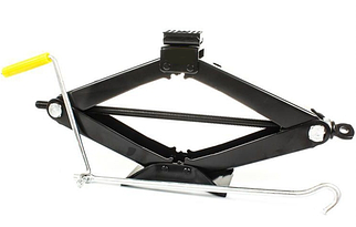 Домкрат автомобільний гвинтовий механічний ромбоподібний 2 тон. 98-442мм Elegant Poland