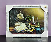 Картина репродукція Натюрморт з часами" 40*30см KR086