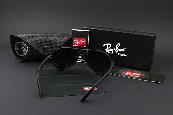 Сонцезахисні окуляри RAY BAN поляризаційні UV400 (арт. RB4183) сині дзеркальні скла, фото 3