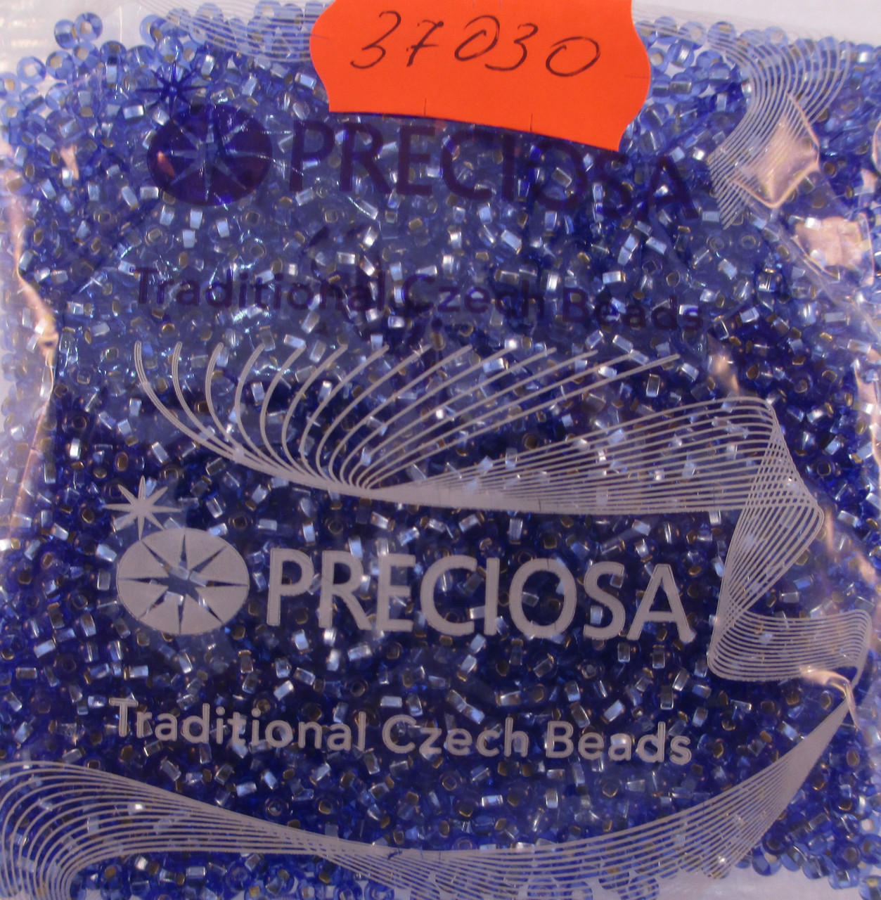 Бісер 10/0, колір - синій блискучий , №37030 (уп.50 грам), фото 1