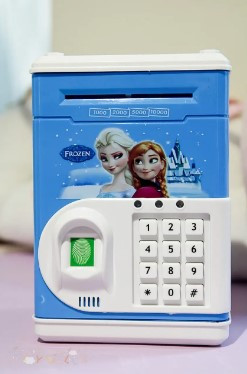 Скарбничка Дитячий сейф з відбитком пальця і кодовим замком FROZEN 1907, фото 1