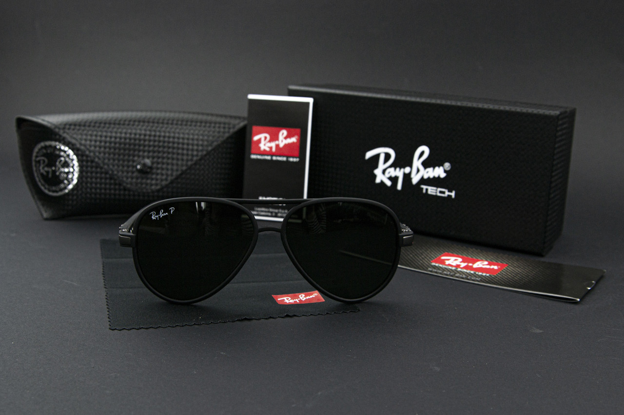 Сонцезахисні окуляри RAY BAN поляризаційні UV400 (арт. RB4183) зелені/чорна оправа