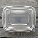 Контейнер чорний для других страв з кришкою на 1 ділення 337BL+337PK (400шт/ящ), фото 3