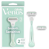 Станок для гоління жіночий Gillette Venus Smooth Sensitive (2касети)