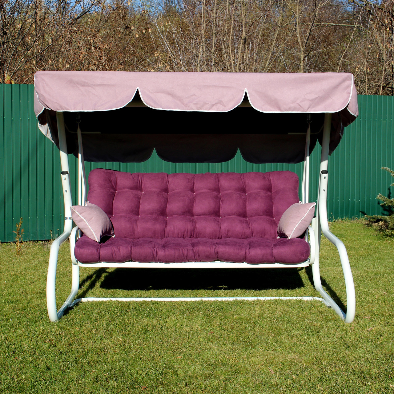 Гойдалка садова GreenGard Магнолія Гойдалка з відкидною спинкою та москітною сіткою "Безкоштовна доставка", фото 1