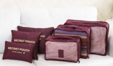 Набір дорожніх органайзерів Laundry Travel Pouch 6 шт, набір дорожніх сумок, органайзер для одягу, фото 5