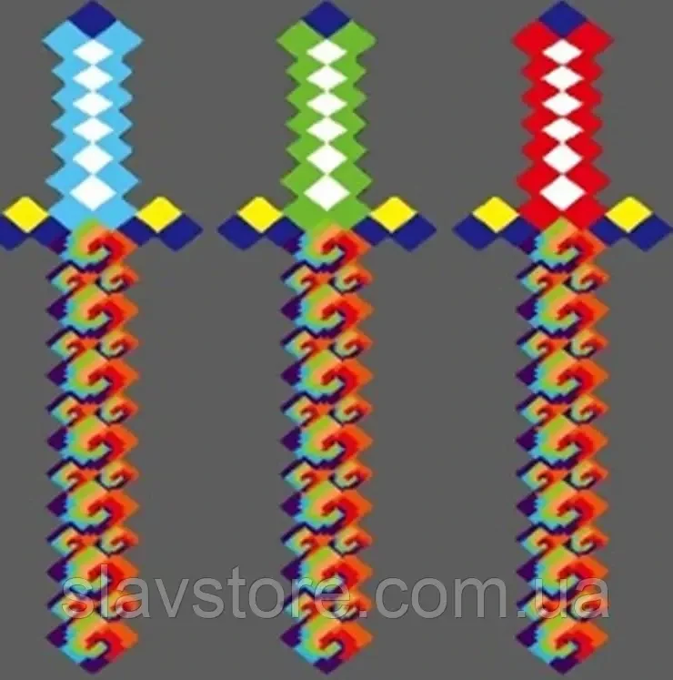 Меч C49801 світло, 3 кольори, 62см у пакеті, фото 1