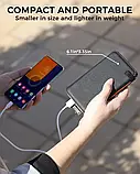 Складна сонячна панель, павербанк FEELLE 26800mAh Solar Power Bank, фото 6