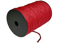 Шнур одежный круглый 4мм 150м цвет Красный