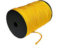 Шнур одежный круглый 4мм 150м цвет Желтый