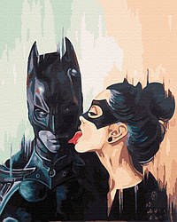 Розмальовка для дорослих Бетмен і жінка кішка (BRM41944) 40 х 50 см