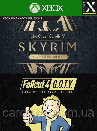 Skyrim Anniversary Edition + Fallout 4 G.O.T.Y Bundle (Xbox Series X/S) - Xbox Live Key - EUROPE, фото 1