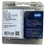 Ланцюг KMC X9 Gray 1/2 X 11/128 114 Original 9 швидкостей, із замком, фото 3
