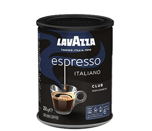 Кава мелена Lavazza Espresso Italiano Club, 100% Арабіка ж/б 250 г.