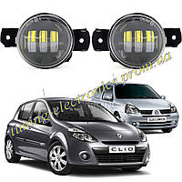 Противотуманные фары LED 45watt Renault Clio II/III [2001-2014] 5500lumen бело-желтые на 3 линзы с четкой СТГ