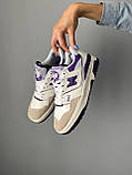 Кросівки чоловічі New Balance 550 White Purple біла шкіра Chower біленс демісезонні весна модні В'єтнам, фото 4