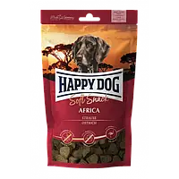 Happy Dog Soft Snack Africa м'які ласощі для собак зі смаком страуса та картоплі, 100 г