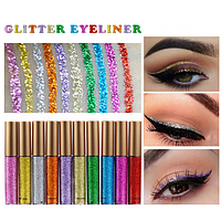 Жидкая подводка для глаз с блестками, глиттер, Handaiyan Glitter Eyeliner, разные цвета, 10 г