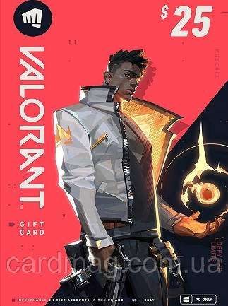 VALORANT для ПК (Поповнення гаманця на 25 USD) регіон США