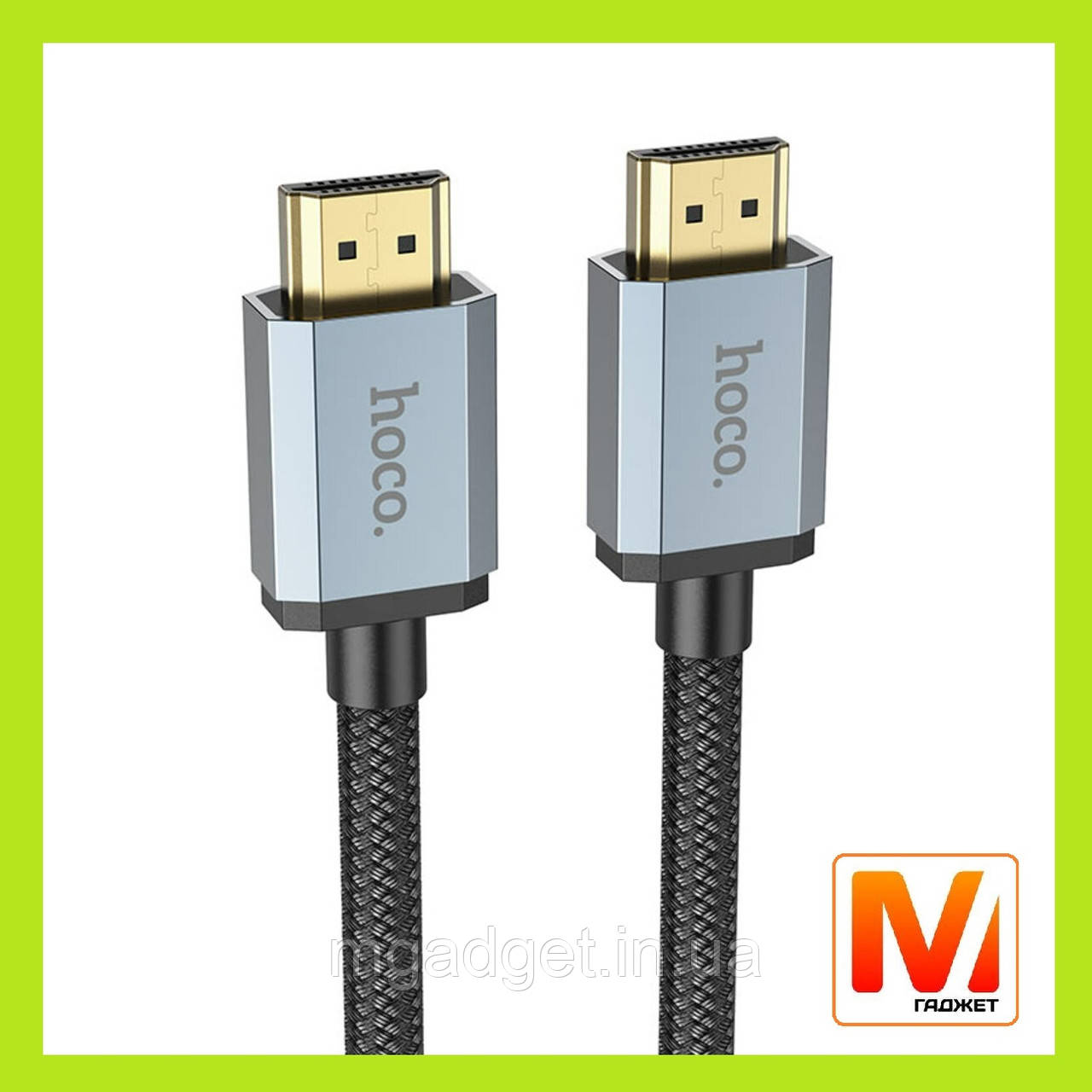 Кабель HOCO US03 HDTV 2.0 Male to Male 4K HD data cable (L=2M) Black Гарантія!