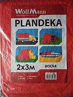 Тент "Оранжевий 2×3 м 80 GSM Orange color" ТМ "WoffMann PLANDEKA MOCNA" (40шт/уп)