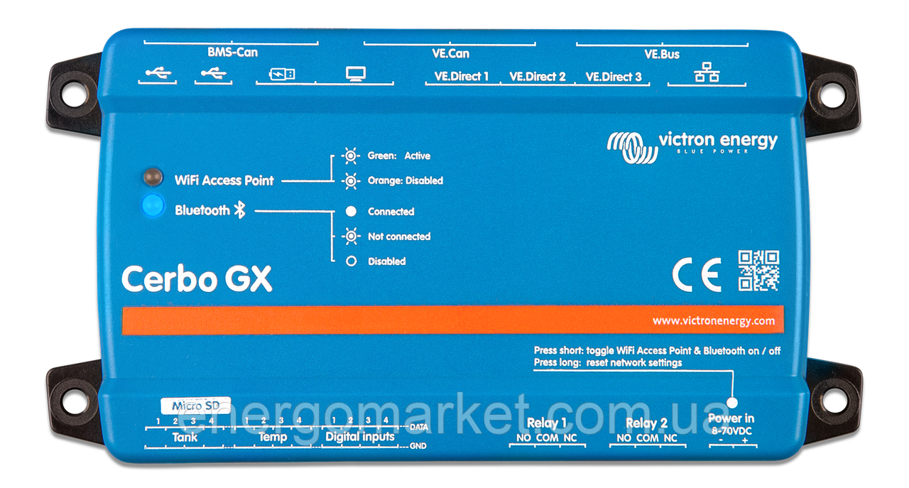 Панель керування з моніторингом Victron Energy Cerbo GX