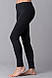 Женские термо лосины с шерстью однотонные черные - фото 1 - id-p23178929