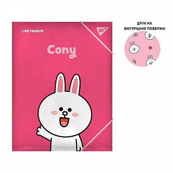 Папка A4 "Yes" №492097 "Line Friends.Cony" на гум.(40)