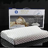 Подушка лортопедична для здорового сну memory latex pillow м'яка з ефектом пам'яті, фото 9