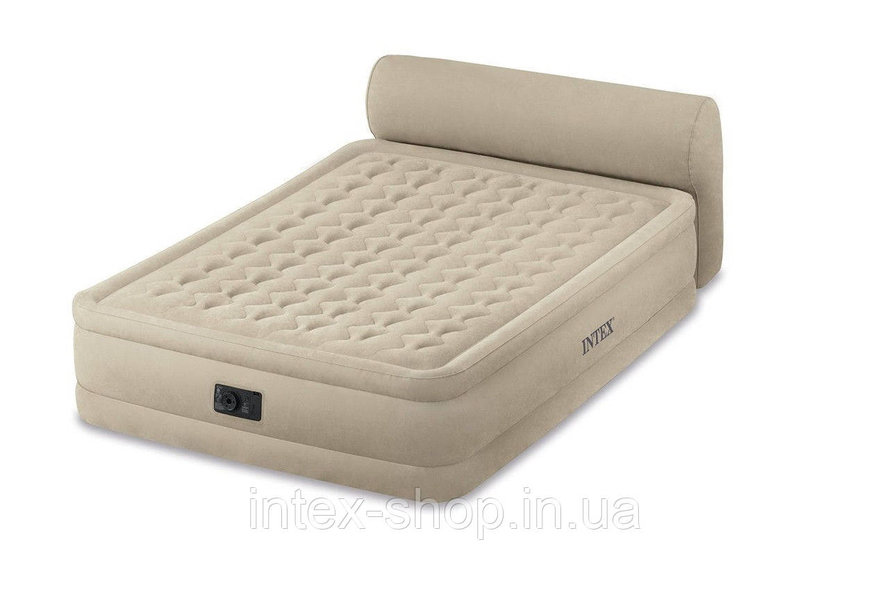 Ліжко зі спинкою та вбудованим насосом Queen Headboard, Intex 64460