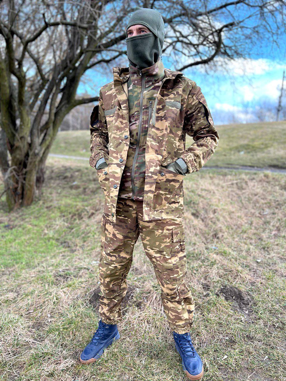 Військова форма весняна мультикам Костюм літній армійський куртка та штани Розмір 44-66