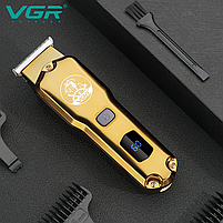 Машинка для стрижки волосся VGR V-927 з LED-дисплеєм, фото 4