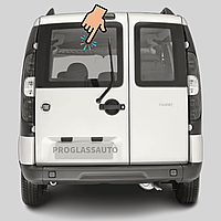 Заднее стекло Fiat Doblo (00-10) левое на распашную дверь с электрообогревом (фиат добло)