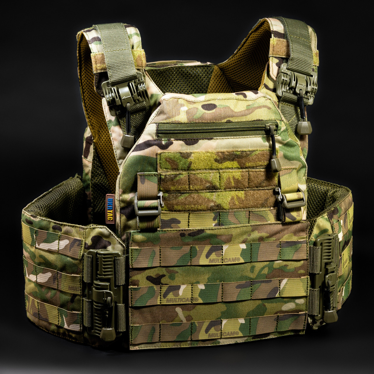 Плитоноска жилет тактична з системою швидкого скидання, тканина Cordura 500 "Мультикам"