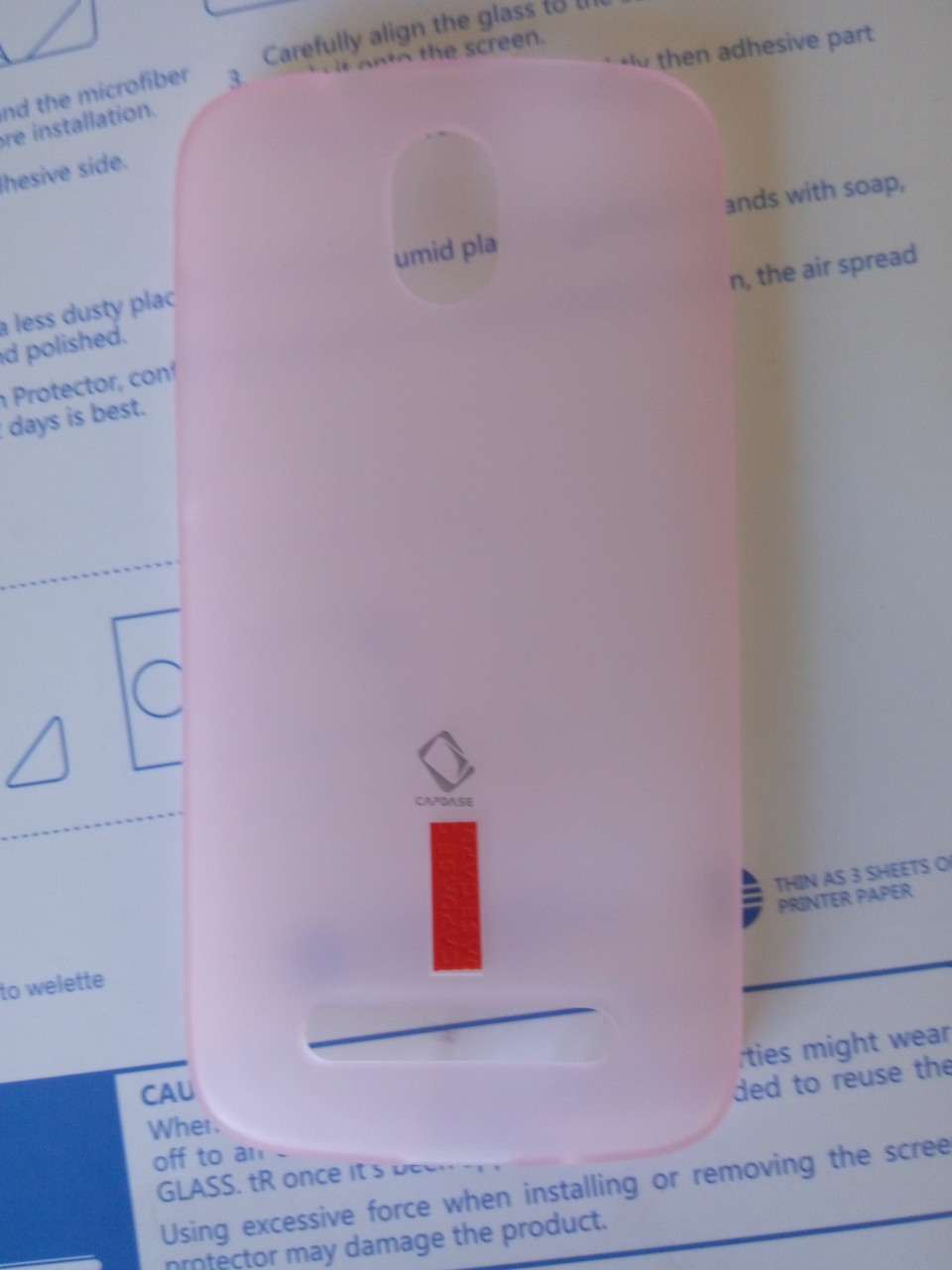 Силіконовий чохол для HTC Desire 500 + плівка