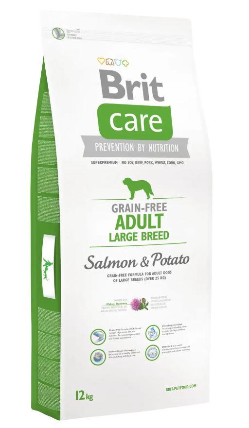 Brit Care GF Large Adult Salmon Potato корм для собак Лосось, сол.картопля, 12кг