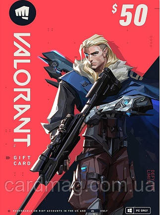 VALORANT для ПК (Поповнення гаманця на 50 USD) регіон США