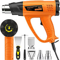 SEEKONE Heat Gun 1800W Комплект Термофена 7 Аксессуаров 50 - 600