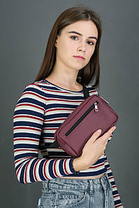 Жіноча сумка "Модель №59" з натуральної шкіри колір Бордо