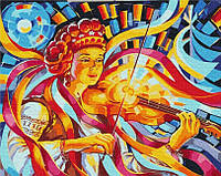 Раскраска по цифрам Волшебная скрипка ©Олег Лобурак (BSM-B53315) 40 х 50 см