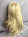 Перука жіночий довгий каскад зі штучного волосся, колір блонд, фото 3